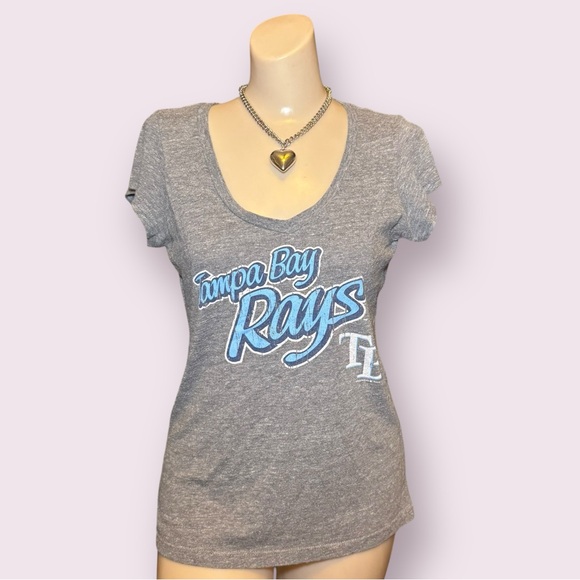 Gray Tampa Bay Rays Women's T-Shirt - Picture 1 of 6
